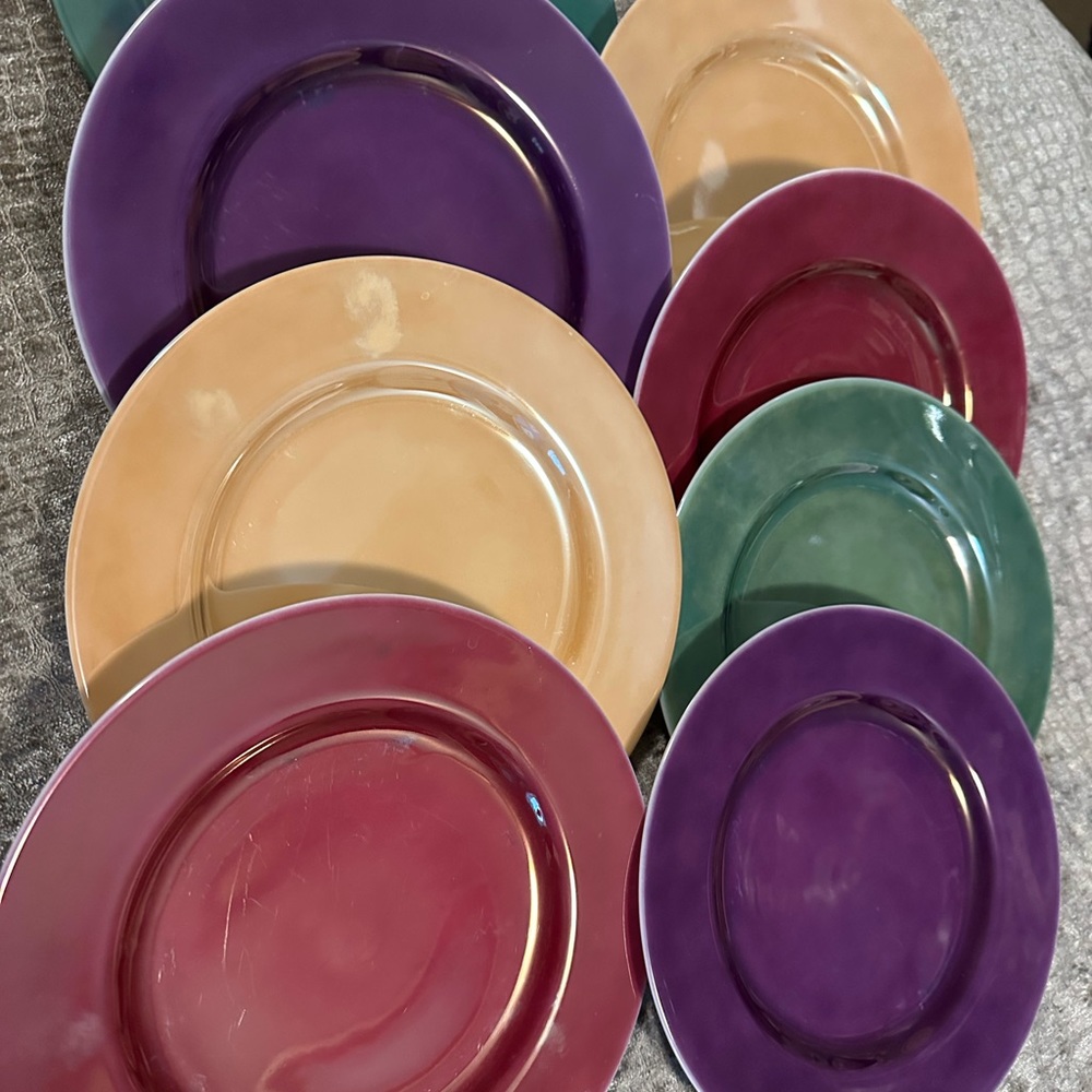 Pottery Barn desert plates 8”